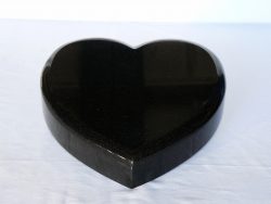 heart black granit
